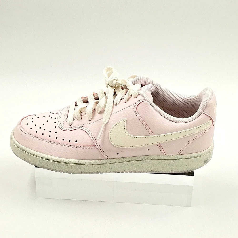 Nike Size 7.5 Court Vision Low Next Nature Pearl Pink Sail NEW Sneakers $85